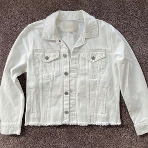 Lucky Brand White Denim Jean Jacket